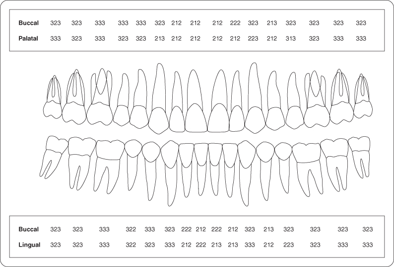 Periodontal Examination Chart