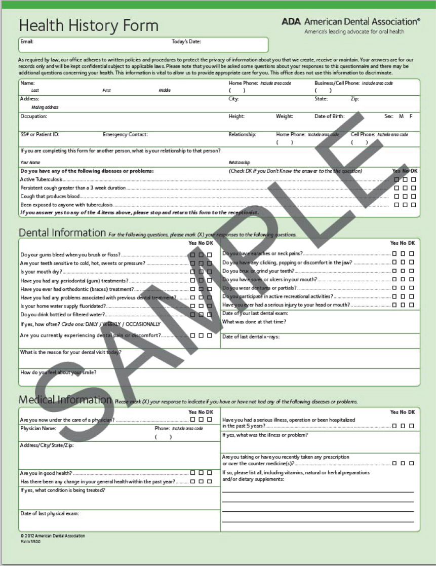 Periodontal Charting Examples